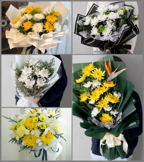 云南昆明寻甸县七星镇白事花束代送